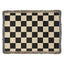 Checked Feline Woven Blanket – Gold & Black Cat Outline Throw