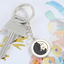 Yin Yang Cat Keychain - Elegant Duality in Design