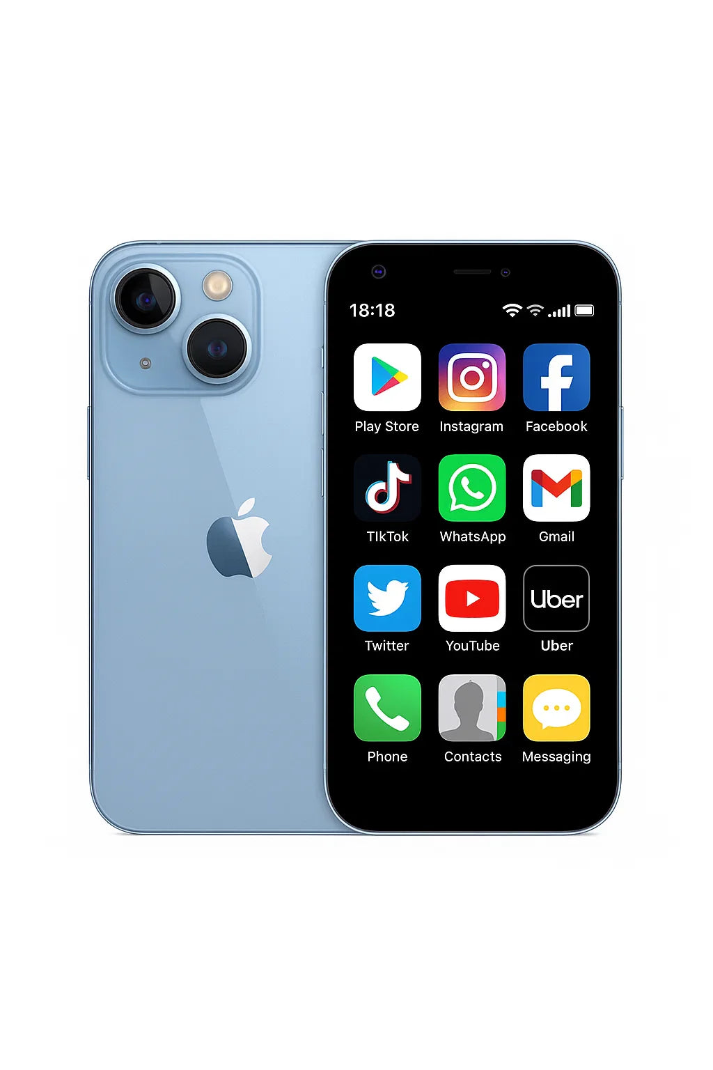 MiniGo Phone - Compact Smartphone with Dual SIM