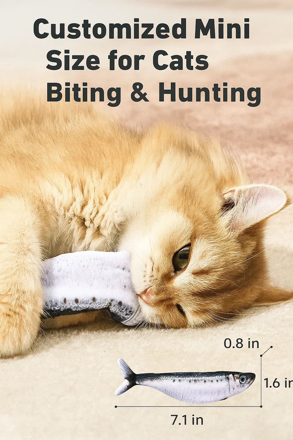 Floppy Fish PlayMate - Interactive Cat Toy