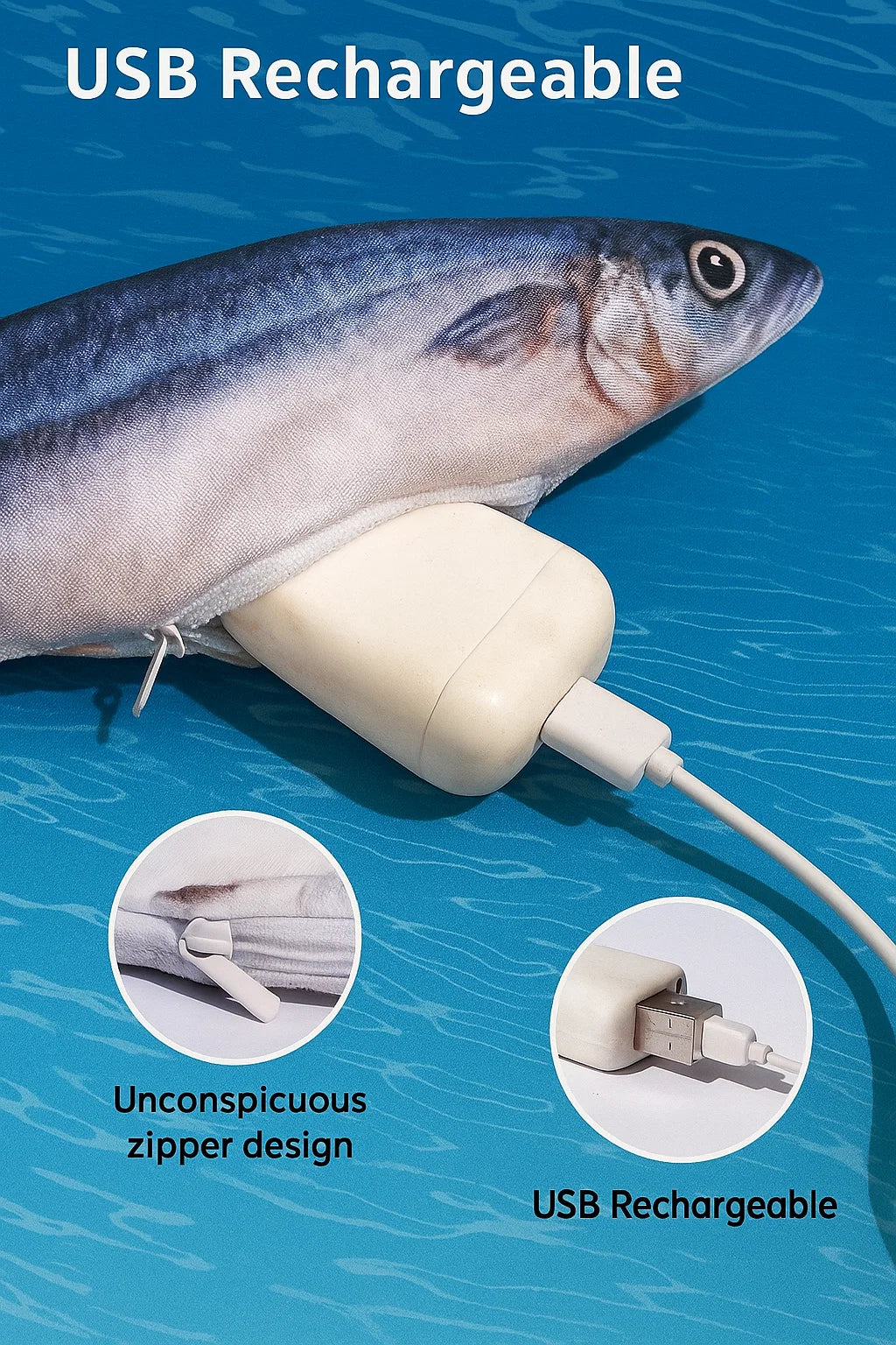 Floppy Fish PlayMate - Interactive Cat Toy
