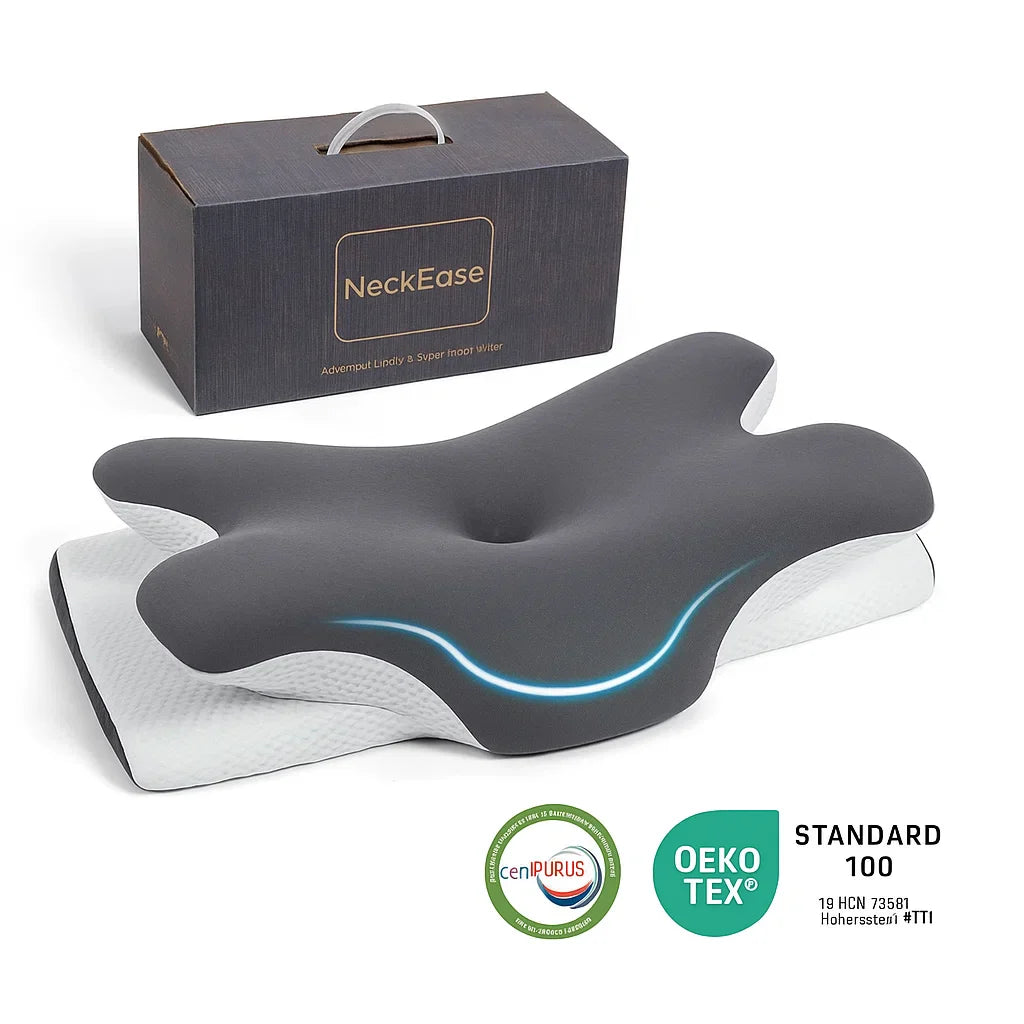 Neck Ease Pillow - Ergonomic Memory Foam Support