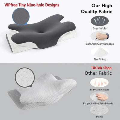 Neck Ease Pillow - Ergonomic Memory Foam Support