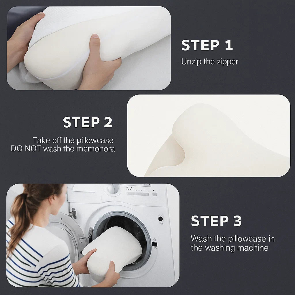 Neck Ease Pillow - Ergonomic Memory Foam Support