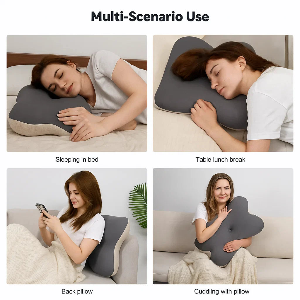 Neck Ease Pillow - Ergonomic Memory Foam Support