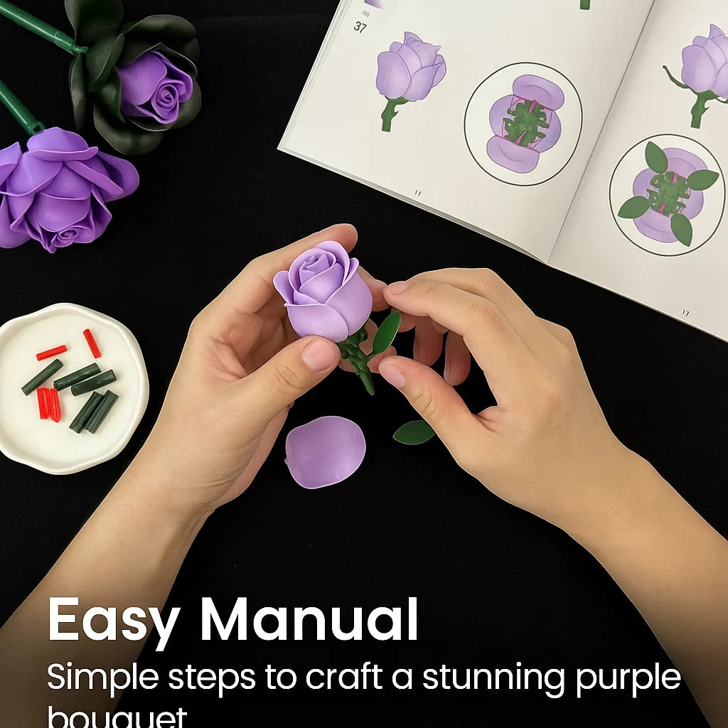 BrickBloom Purple Roses - Korvel