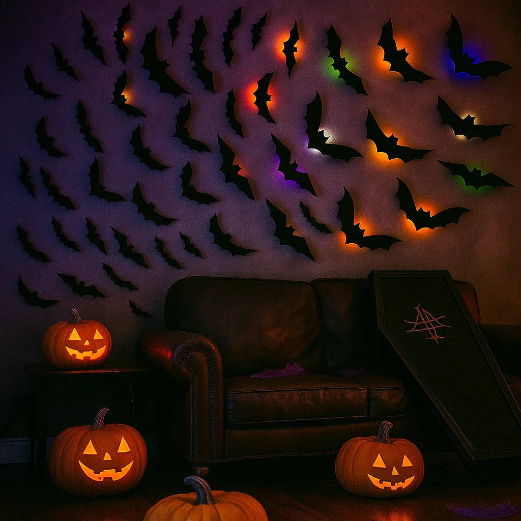 LED SpookyGlow Bat Decor for Halloween