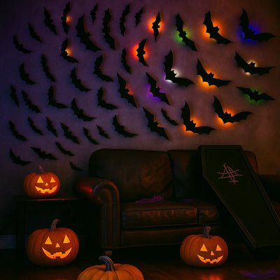 LED SpookyGlow Bat Decor for Halloween