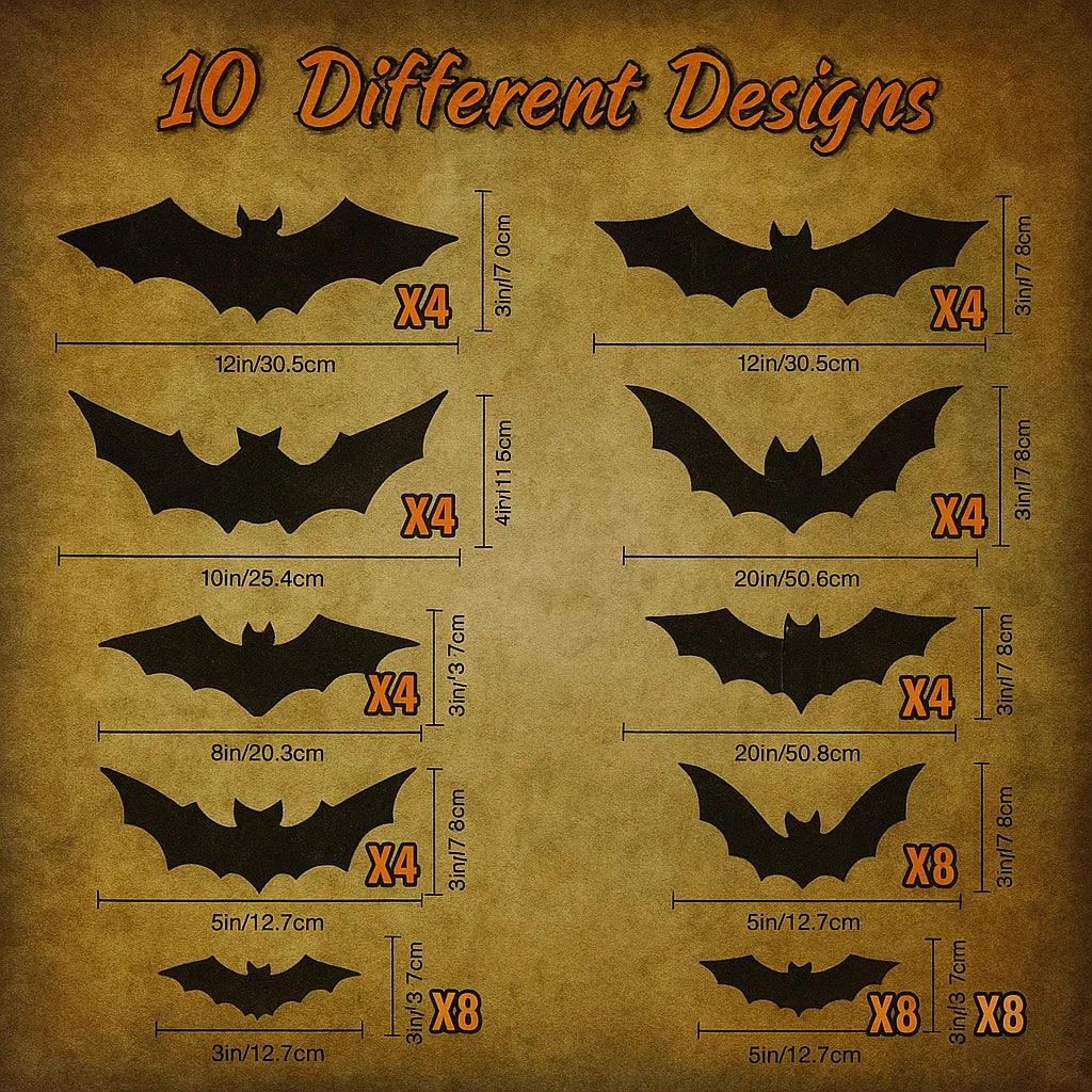 LED SpookyGlow Bat Decor for Halloween