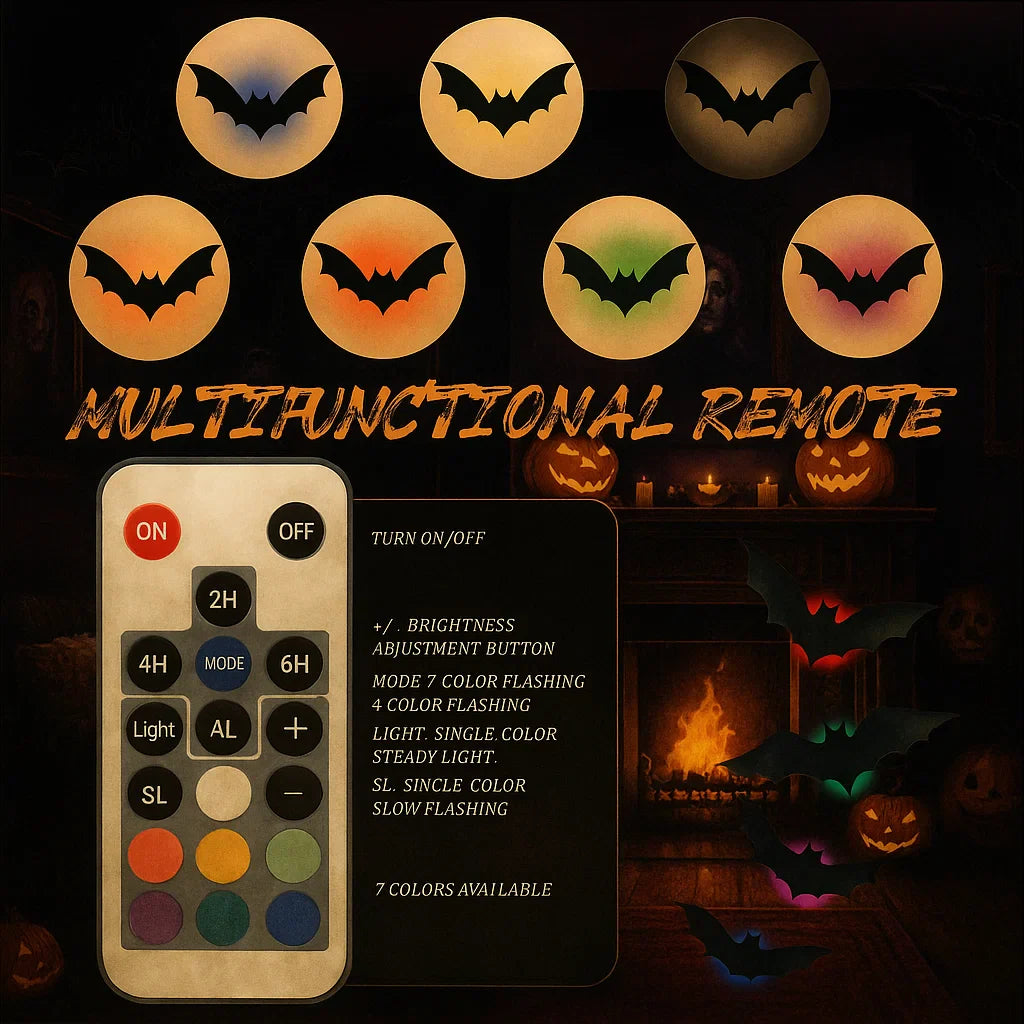 LED SpookyGlow Bat Decor for Halloween
