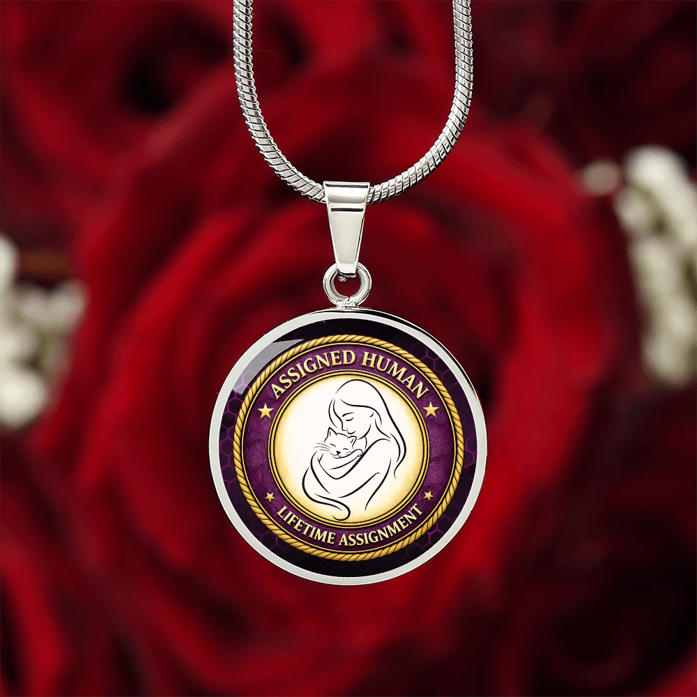 Assigned Human – Lifetime Assignment Necklace for Cat Lovers