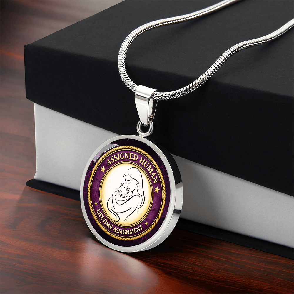 Assigned Human – Lifetime Assignment Necklace for Cat Lovers