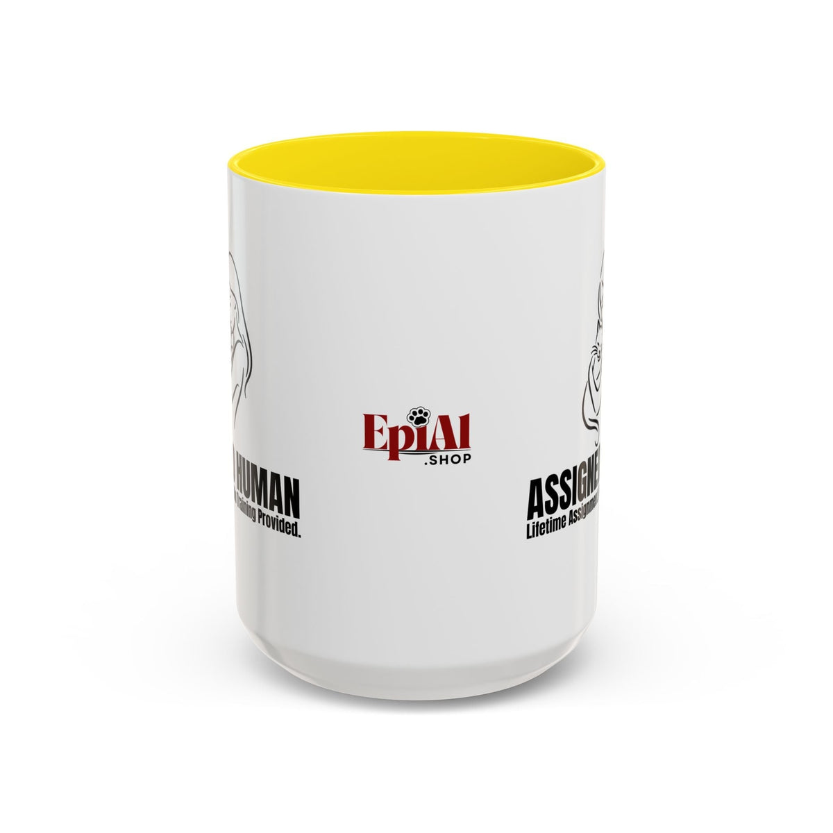 Assigned Human Mug – Cat Coffee Cup