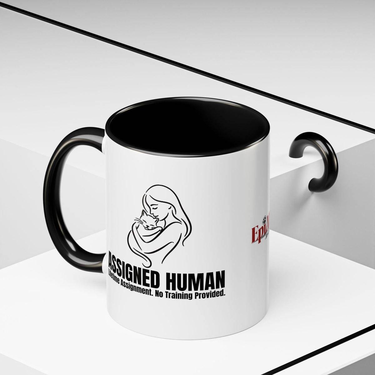 Assigned Human Mug – Cat Coffee Cup