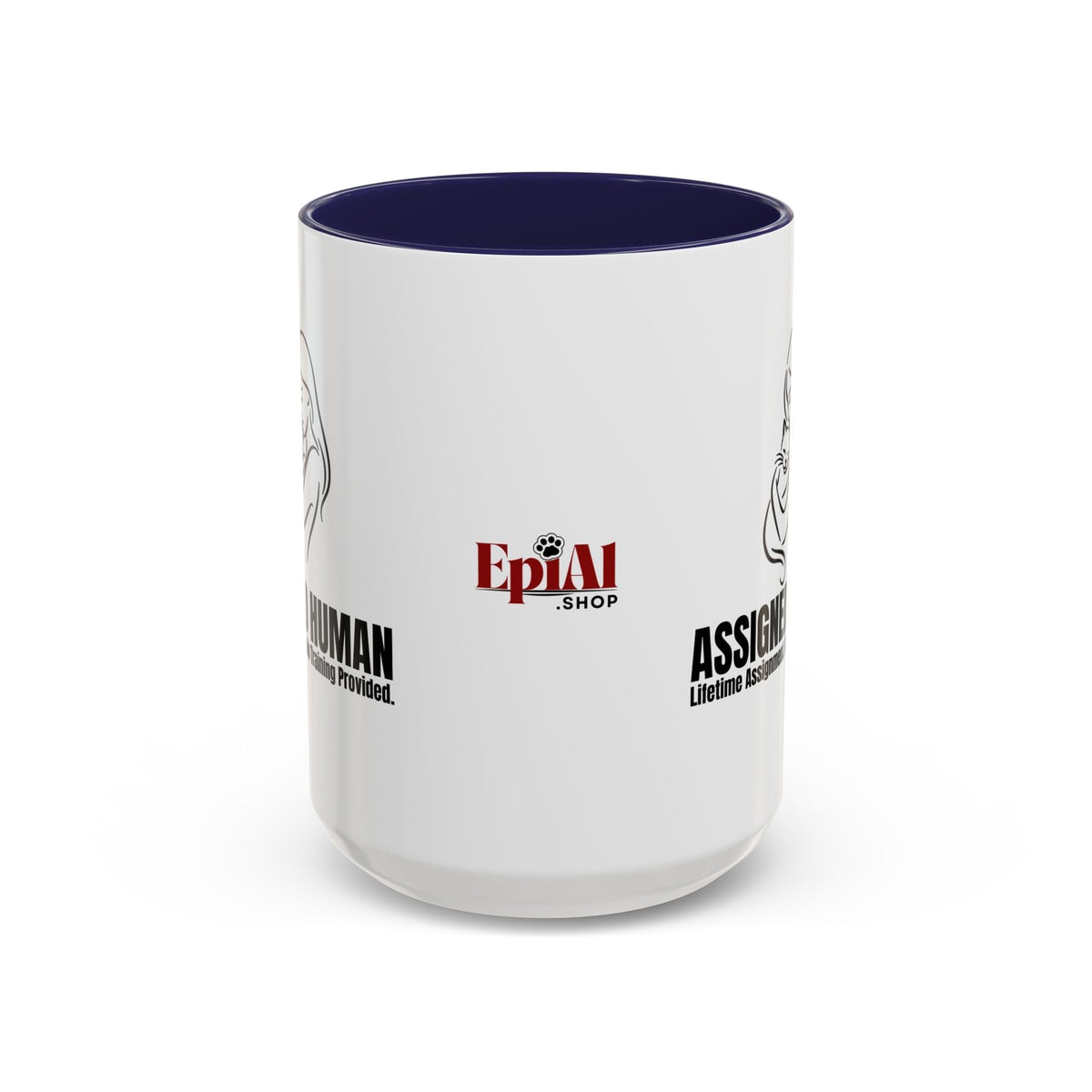 Assigned Human Mug – Cat Coffee Cup