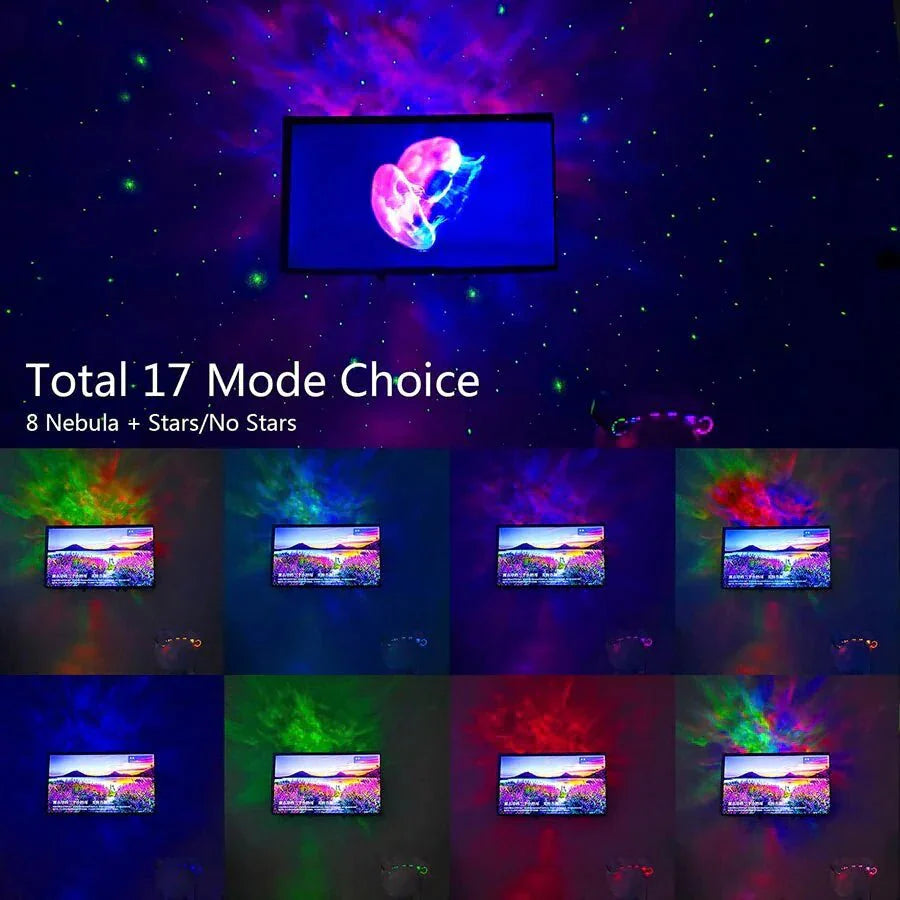 Proyector de Luz Nocturna Astronauta Galaxia Cielo Estrellado