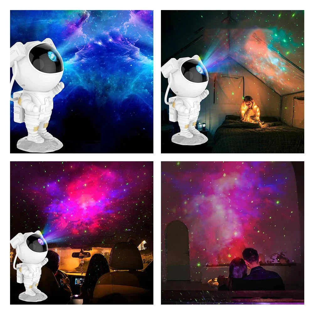 Proyector de Luz Nocturna Astronauta Galaxia Cielo Estrellado
