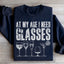 A mi edad necesito gafas sudadera