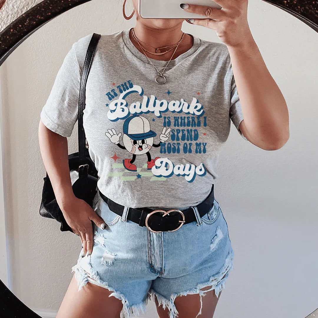 At The Ballpark Tee - Perfect for Baseball Lovers