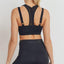 Soutien-gorge de sport hybride à dos nageur en maille