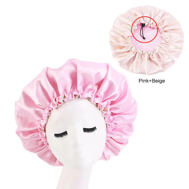 Bonnet de Nuit Satin pour Femmes pour la Protection des Cheveux