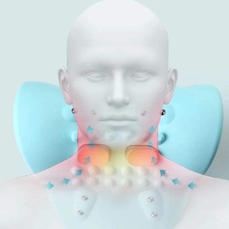 Almohada Masajeador Cervical Portátil