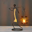 Candelabro en Forma de Linterna - Decoración de Hogar Inspirada en el Estilo Nórdico
