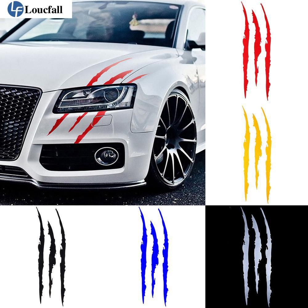Reflective Monster Claw Scratch Stripe Car Decal