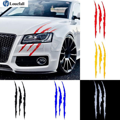 Autocollant de voiture Reflective Monster Claw Scratch Stripe