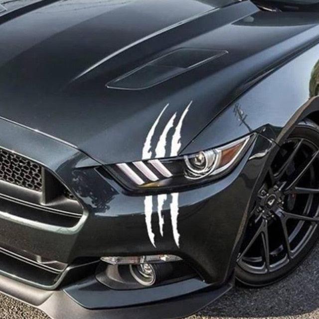 Reflective Monster Claw Scratch Stripe Car Decal
