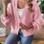Autumn and winter lantern sleeve simple casual sweater jacket - Korvel