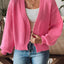 Autumn and winter lantern sleeve simple casual sweater jacket - Korvel