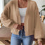 Autumn and winter lantern sleeve simple casual sweater jacket - Korvel