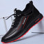 Autumn and winter men's trendy shoes, casual single shoes, men's running sports shoes, new breathable leather shoes - Korvel