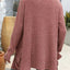Autumn and winter new solid color pit stripe brushed pocket cardigan long sleeved jacket for women - Korvel