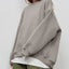 Autumn and winter new solid color round neck loose pullover sweatshirt long sleeved fleece sweater for women - Korvel