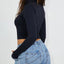 Autumn and winter stand up collar zipper cardigan sports long sleeved jacket - Korvel