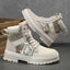 Autumn canvas high top shoes men's casual motorcycle short boots workwear boots hiking Martin boots board shoes - Korvel