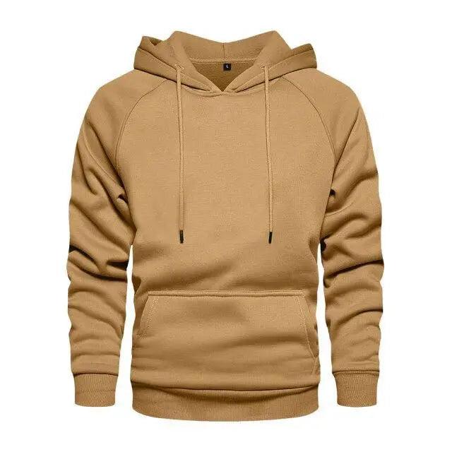 Stylish Autumn Hoodie for Men - Thick Pullover Streetwear - Korvel