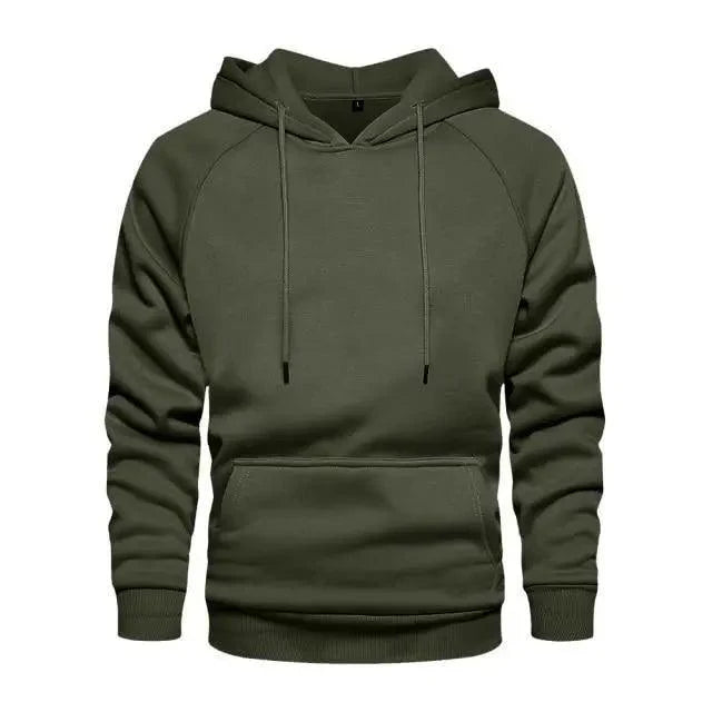 Stylish Autumn Hoodie for Men - Thick Pullover Streetwear - Korvel