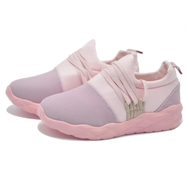 Stylish Autumn Sneakers for Women - Breathable Lace-Up Sport Shoes - Korvel