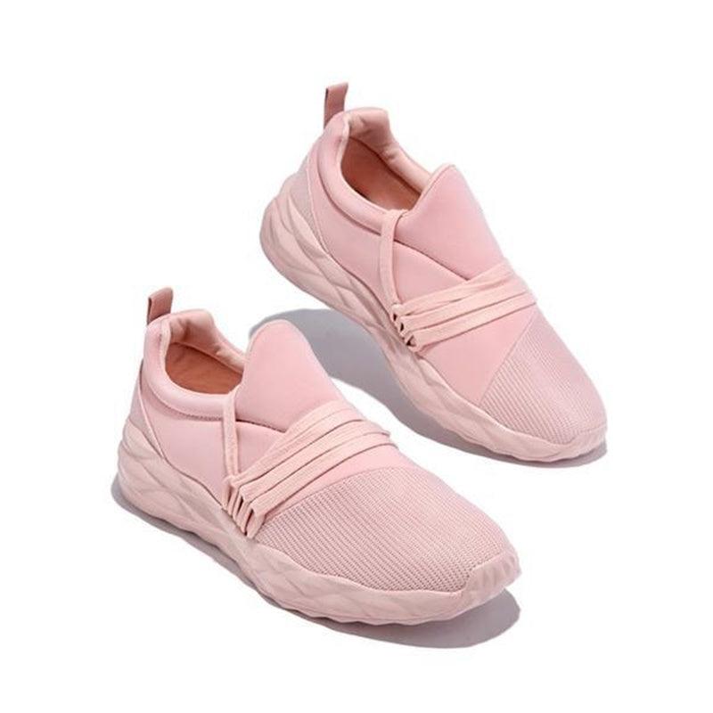 Stylish Autumn Sneakers for Women - Breathable Lace-Up Sport Shoes - Korvel