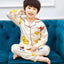 Conjunto de Pijamas de Seda para Niños - Ropa de Dormir Otoño Invierno