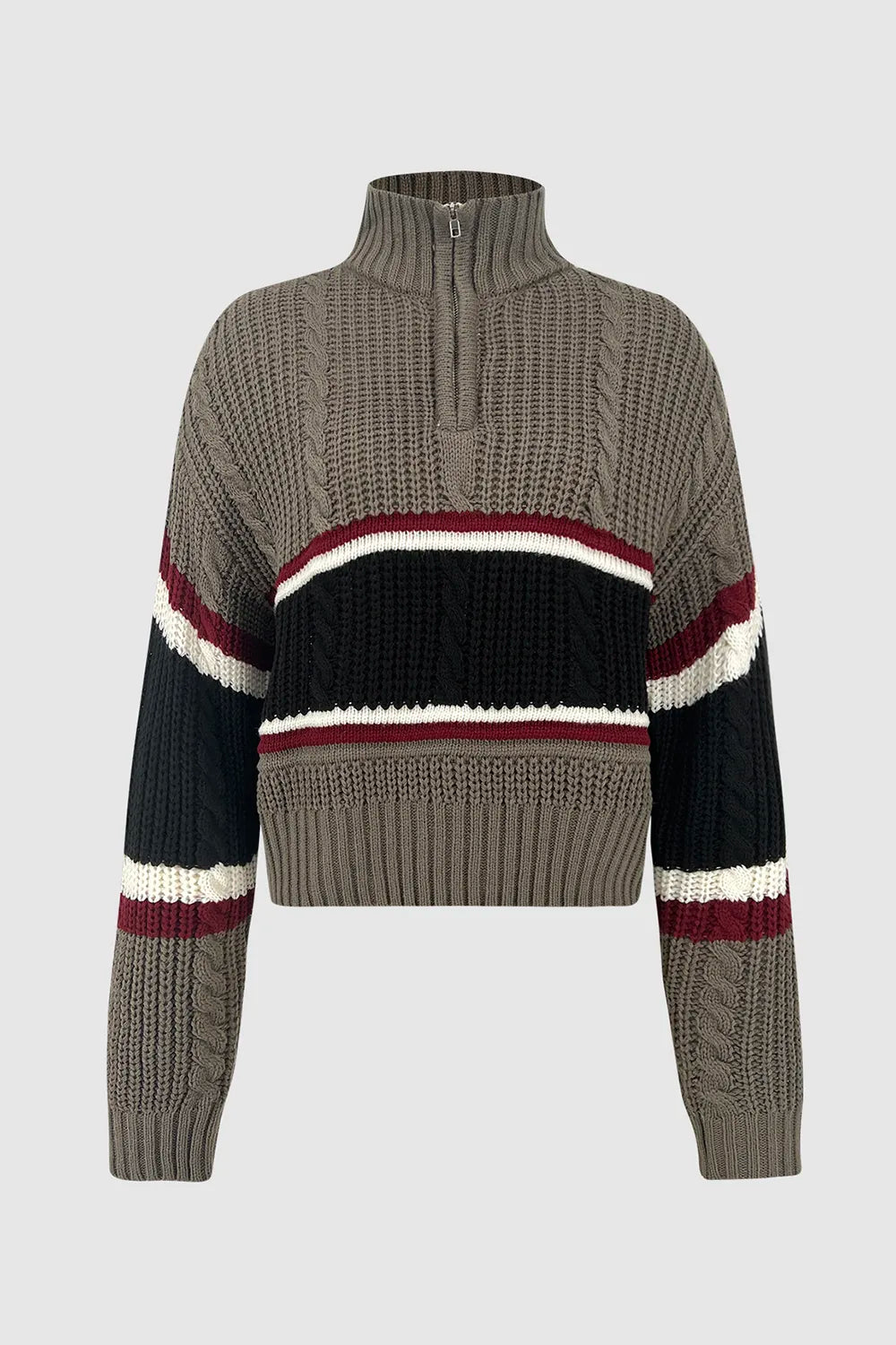 Autumn/Winter Retro Casual Half Zipper Sweater - Korvel