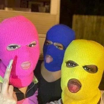 Premium 3-Hole Knit Balaclava for Outdoor Activities