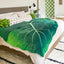 Manta de Hoja - Manta de Franela Acogedora para Decoración del Hogar