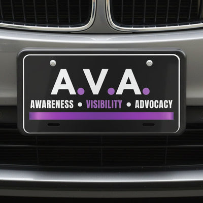 A.V.A. Epilepsy Awareness License Plate Tag