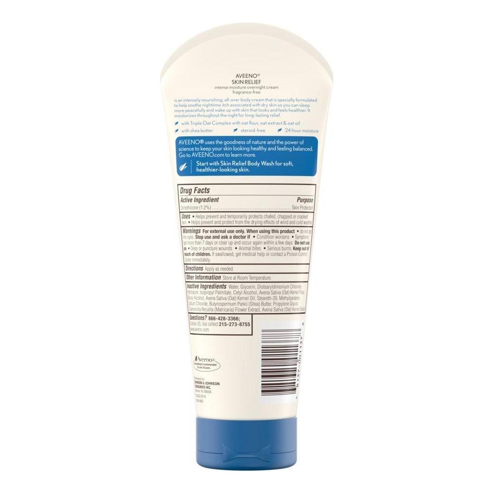 Aveeno Active Naturals Skin Relief Overnight Cream, 7.3 fl oz