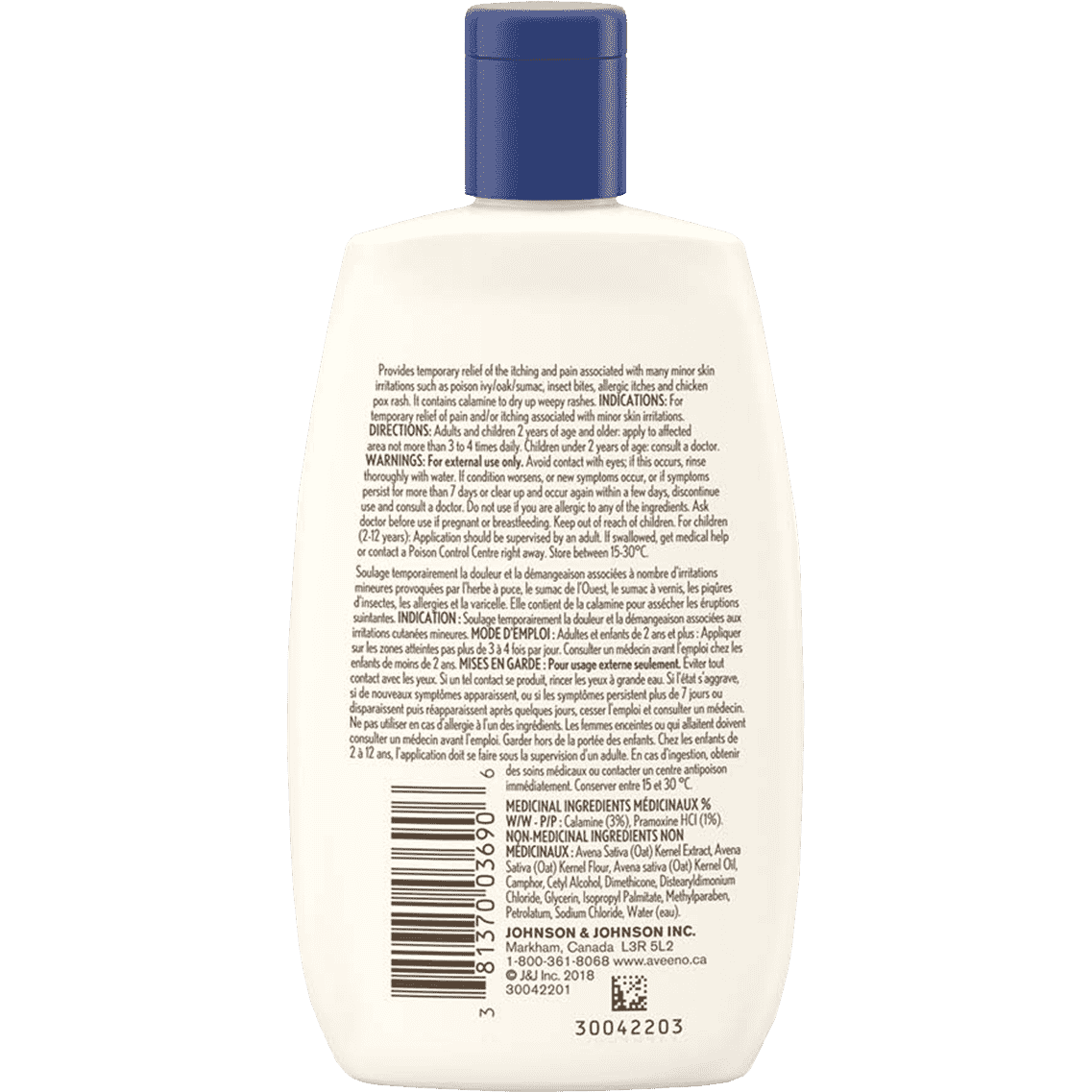 Lotion concentrée anti-démangeaisons Aveeno avec calamine et complexe d'avoine