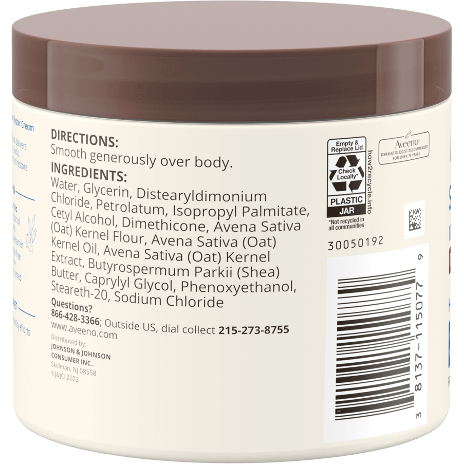 Crème de réparation hydratante Aveeno Active Naturals Skin Relief, 11 oz